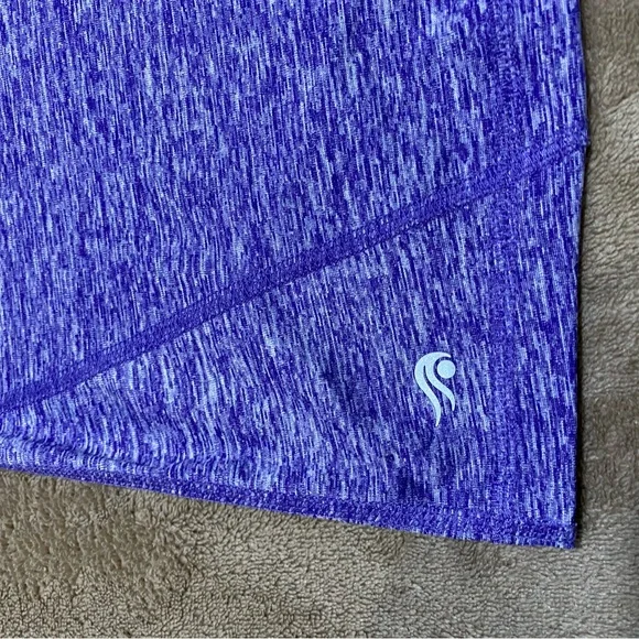 Women Sport Tee Extra Large XL Rapidry Tee Yoga Top Marled Purple T-Shirt - Picture 13 of 14